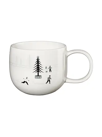 ASA SELECTION | Weihnachts Henkelbecher 0,4l Sled Dogs | weiss